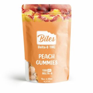 Peach Gummies Delta-8 Bites
