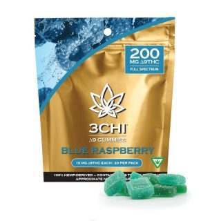 Blue Raspberry 3Chi Delta-9-THC Gummies
